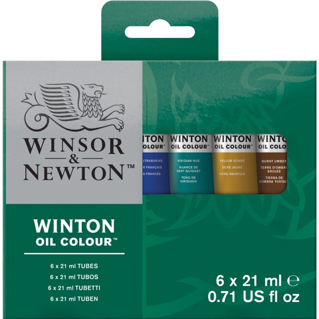 Winton Oil Color Tube Set 6 x 21 ml