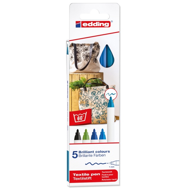 4600 Textile Marker 5-set Cool Tones