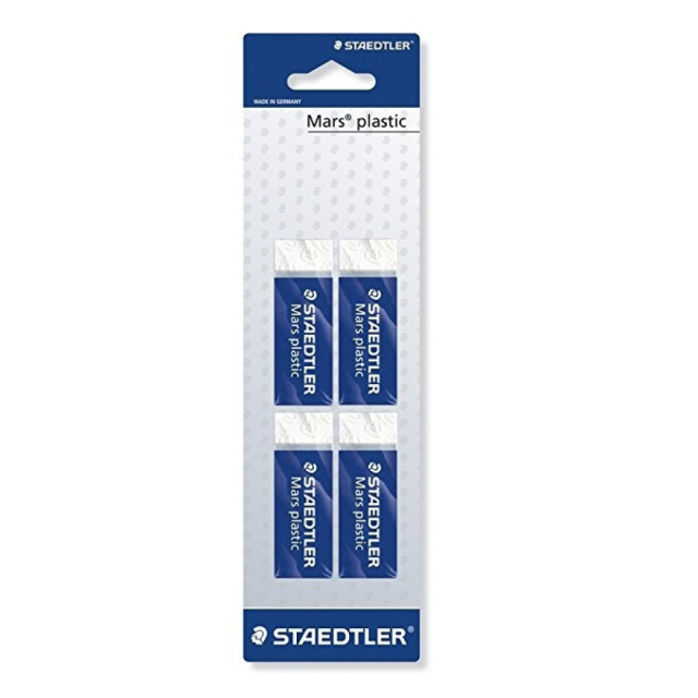 Eraser Mars Plastic 4-pack