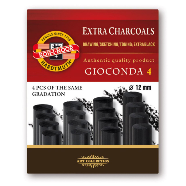 Gioconda Drawing Coal 4-pcs