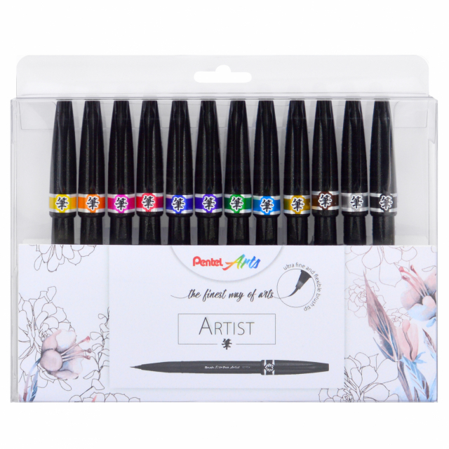 Artist Brush Sign Pen 12-set