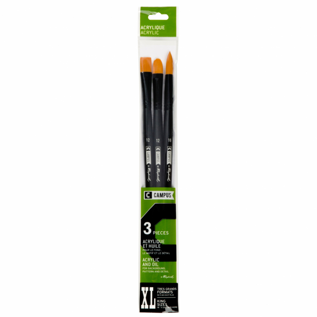 Campus Acrylic Brush 3-set XL