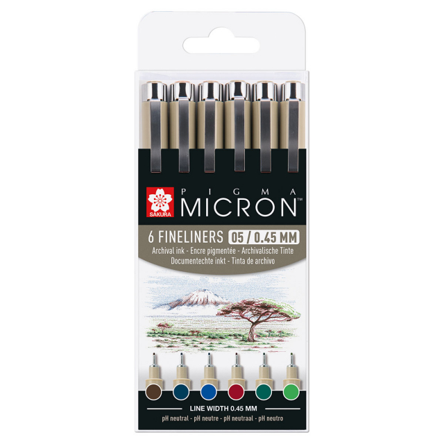 Manga Pigma Micron Black 3-set