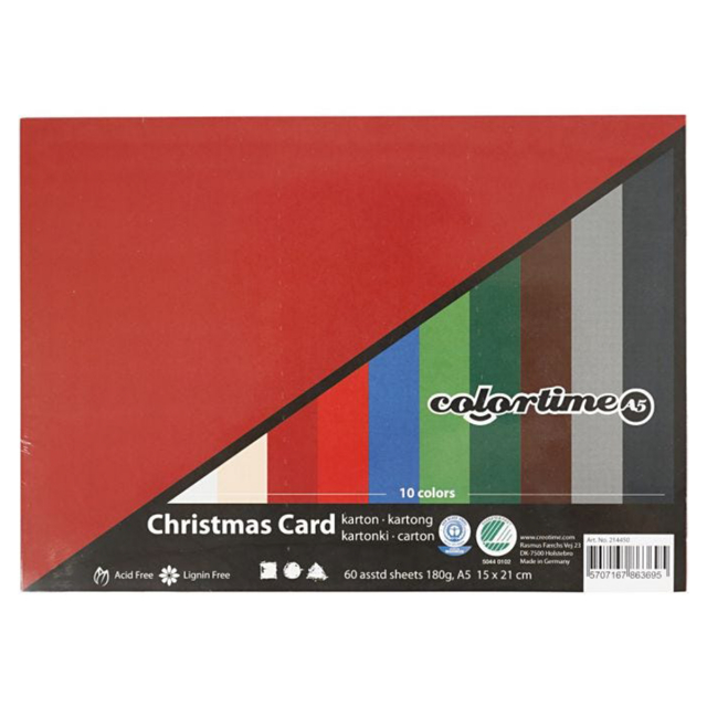 Colored paper Christmas A5 180 g