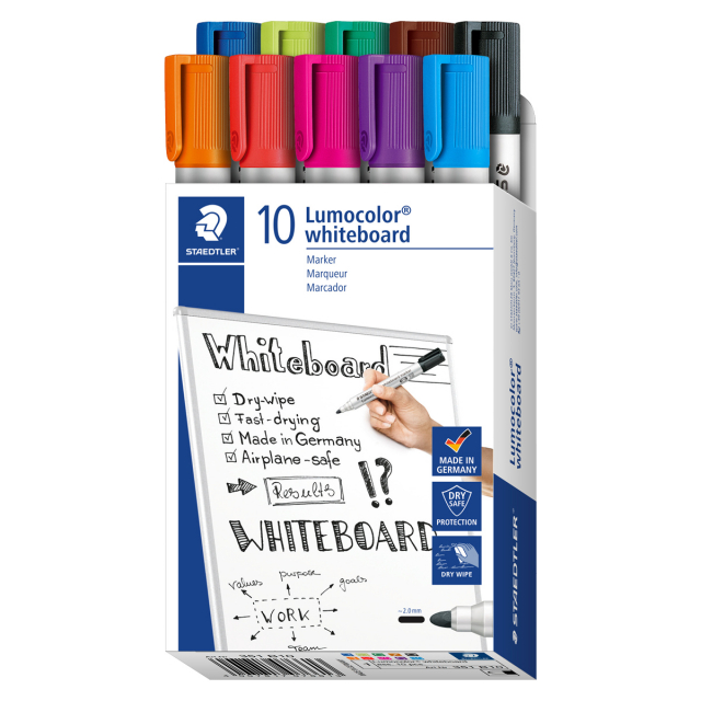 Lumocolor Whiteboard marker 10-pack 2 mm