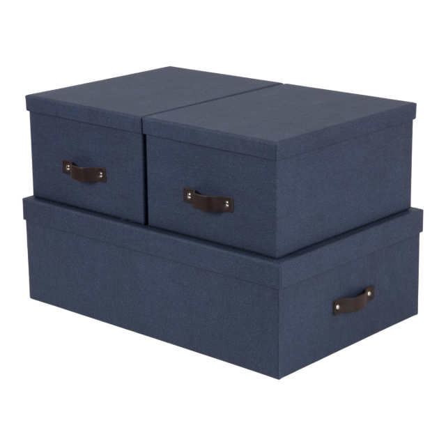 Bigso Light Grey Stockholm Storage Boxes