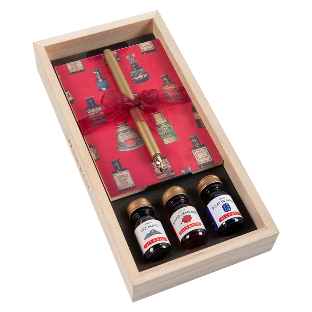 Calligraphy Set with Dip Pen & Ink