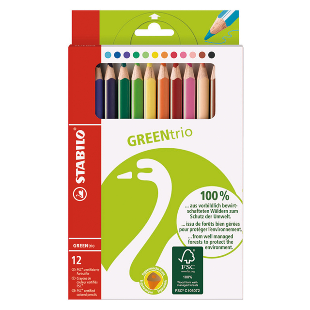 GreenColors Jumbo Coloring pencils 12 pcs