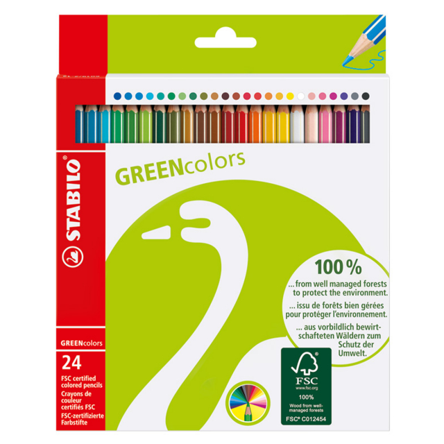 GreenColors Coloring pencils 24 pcs
