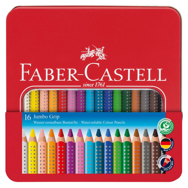 Watercolor Pencils Jumbo 16-set