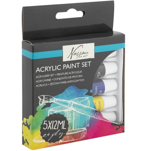 Acrylic paint 12 ml 5-set