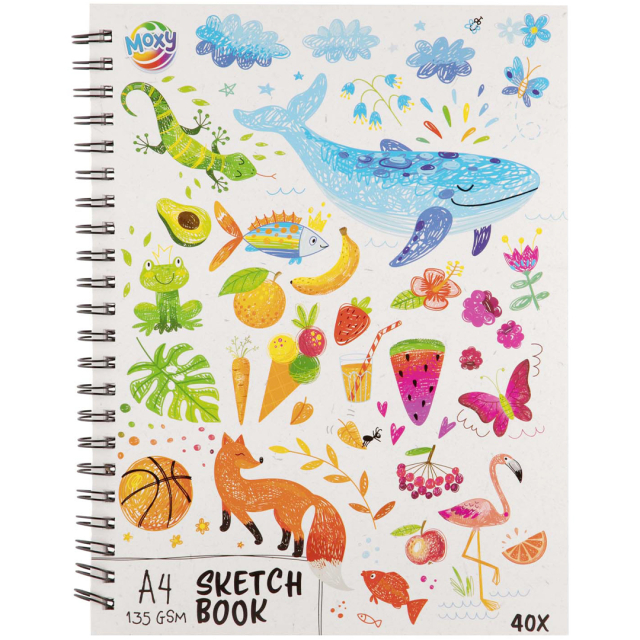 Sketch pad A4 135g, 40 sheets