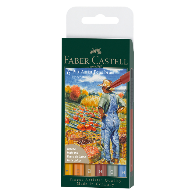 PITT Artist Brush Pack of 6 Fall