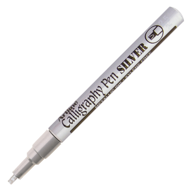 993 Metallic Calligraphy Pen Silver