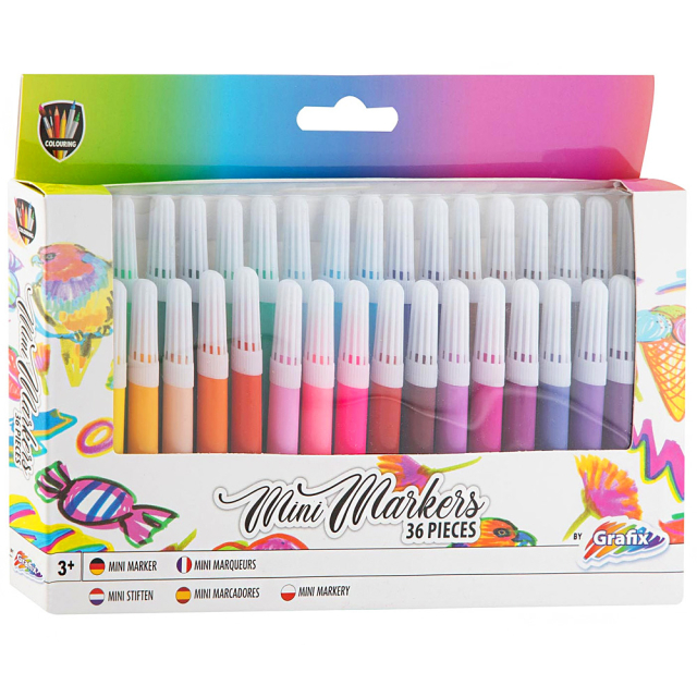 Giotto Turbo Color Colouring Felt pens Set of 96