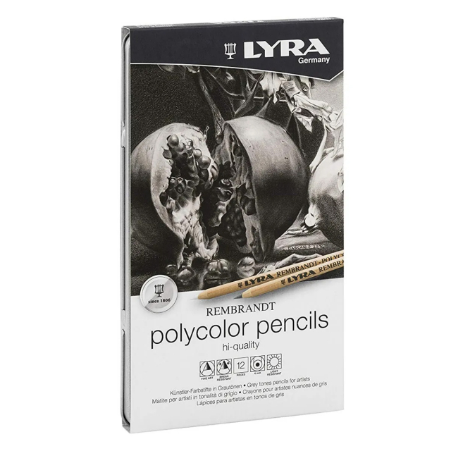 Rembrandt Polycolor Grayscale Set of 12