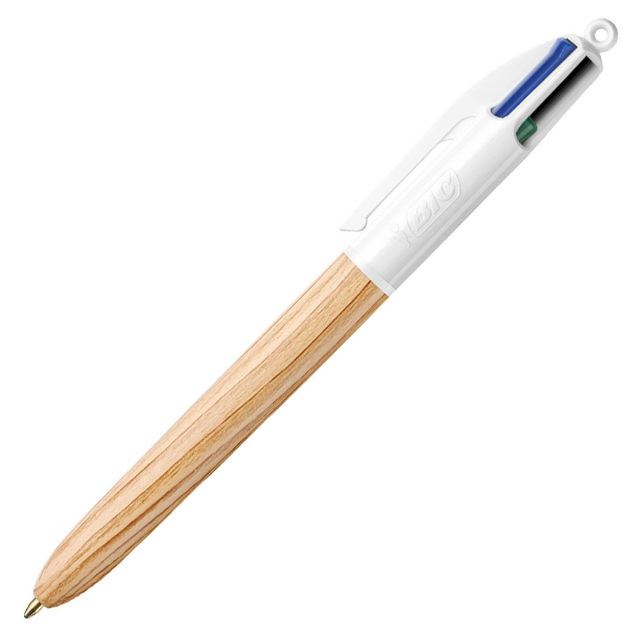 4 Colours Wood Multi Ballpoint Pen