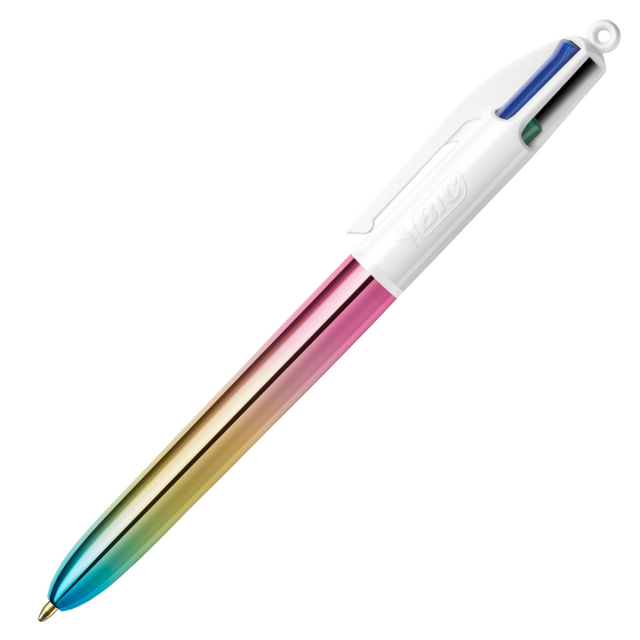 Bic 4 Colours Multifunctional Ballpoint Pen and HB Pencil Combo - Set of 12  - All in One Writing Instrument with Built in Eraser