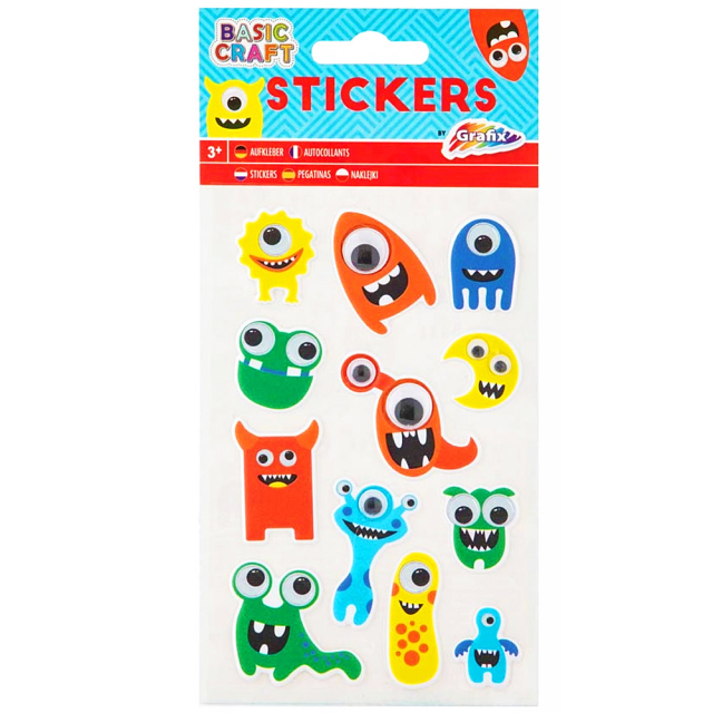 Stickers Monster 1 sheet