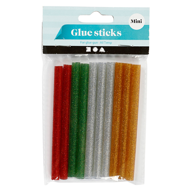 Glue Gun Sticks Glitter 7 mm Pack of 10