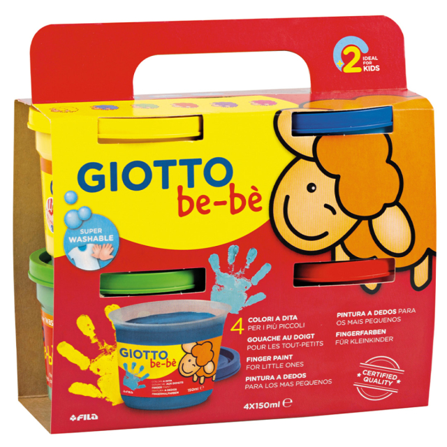 Be-bè Finger Paint 4x150 ml