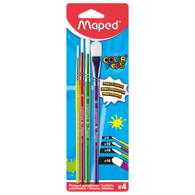 Color'Peps Children's brushes 4-pack