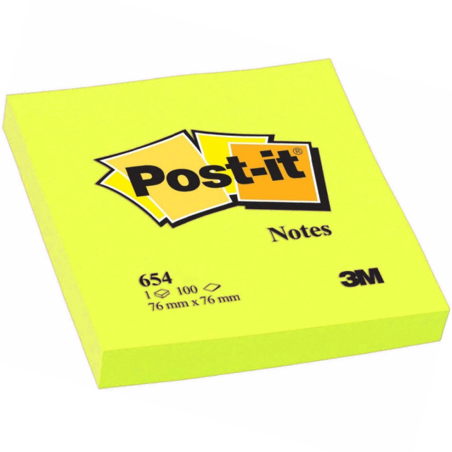 Post-it 76x76 Neon yellow