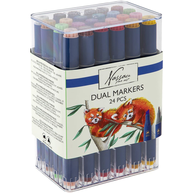 TongFu Paint Pens, 24 Colors Acrylic Paint Pens, Acrylic Paint