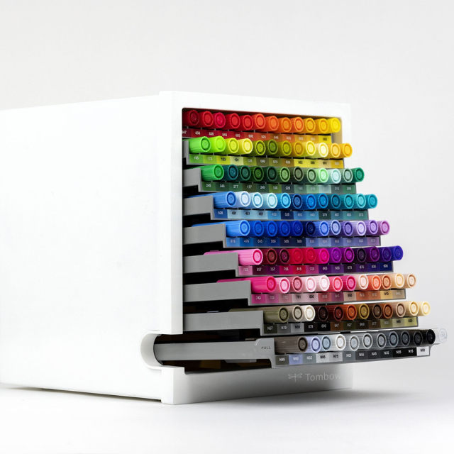 ABT Dual Brush Pen Desktop Organizer 108 pcs
