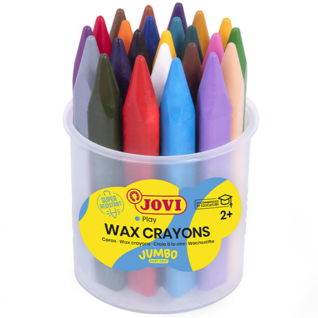 Wax Crayons Jumbo Easy Grip Set of 24 (2 years+)