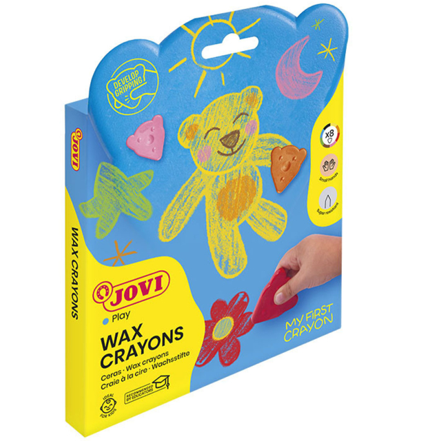 Bear-shaped Wax Crayons Set of 8 (2 years+)