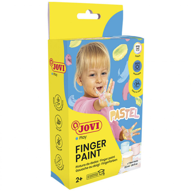 Finger Paint 6x35 ml Pastel colours (2 years+)