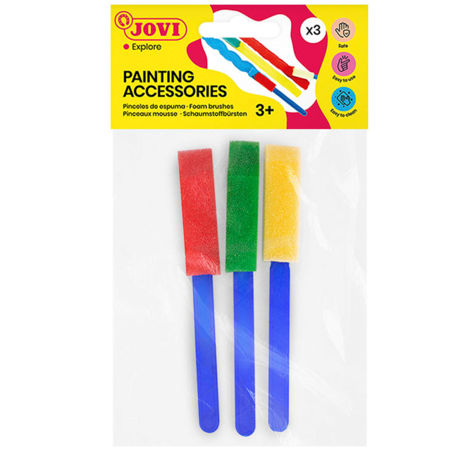 Foam Brushes Pack of 3 (3 years+)