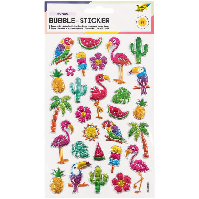 3D Stickers Tropical 1 Sheets