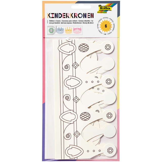 Children's Masks Crowns 6-pack