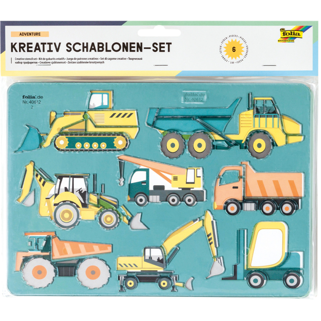 Stencils for children Adventure 6-pack
