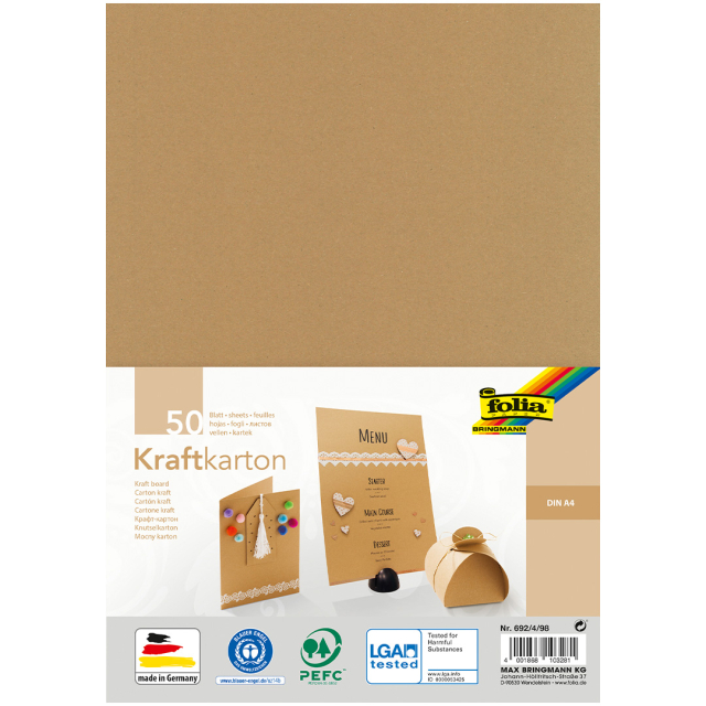 Kraft Paper 230g/m² 50 Sheets