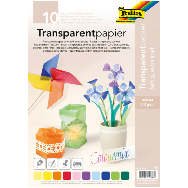 Transparent Paper 115 g/m² 10-pack