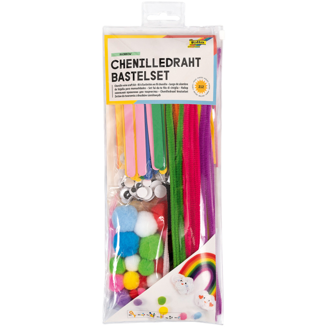 DIY-kit  Pipe Cleaners Rainbow 212 pcs