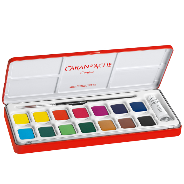 Gouache Studio Box of 15 Colour Tablets