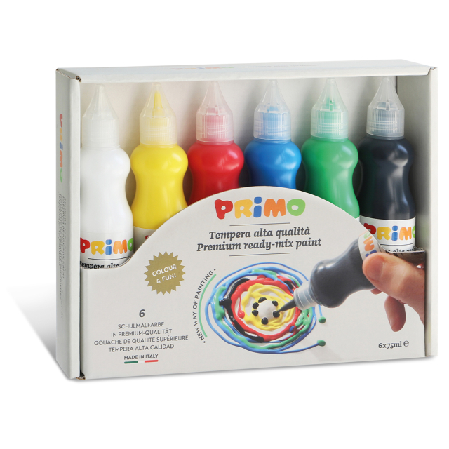 Poster paint Ready-mix 75 ml 6-set