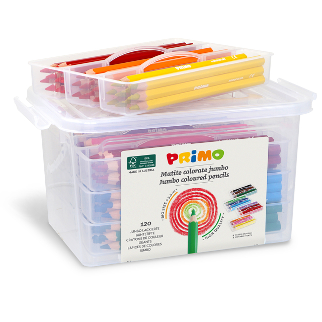 Jumbo Colouring pencils School 120-pack