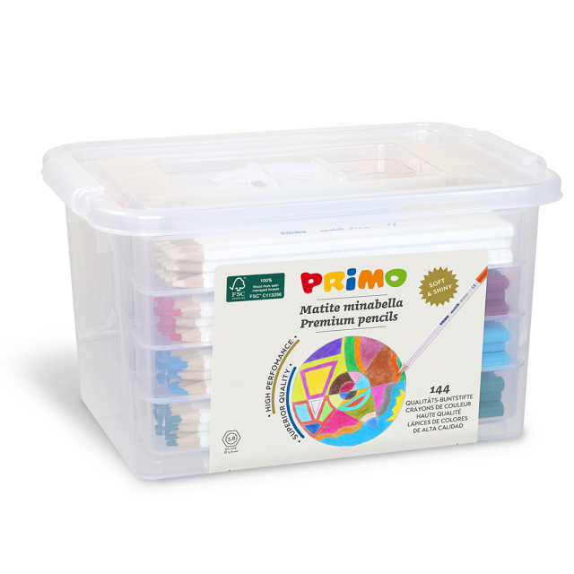 Minabella Colouring pencils School 144-pack