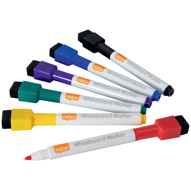 Whiteboard marker Mini with eraser 6-set
