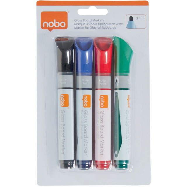 Whiteboard marker for glass board 4-set