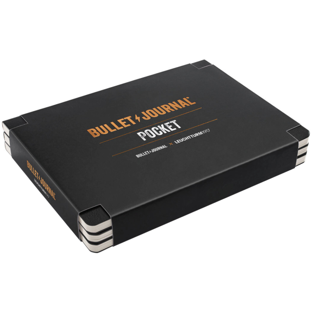 Bullet Journal Pocket 3 pcs Black