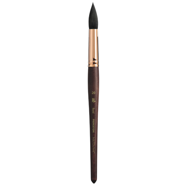 Neptune Synthetic brush short handle Round size 20 