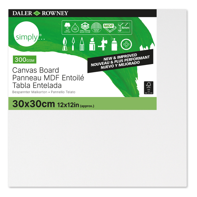 Canvas board Cotton 30x30 cm