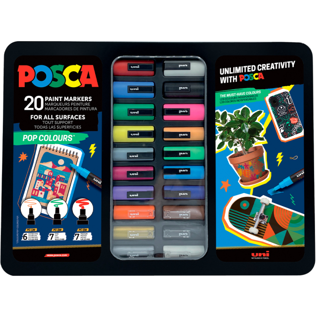 Posca Pop Colours Set of 20 pcs