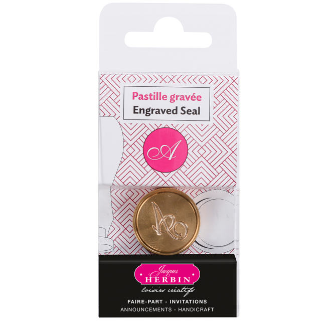 Engraved Wax seal Copperplate Letter